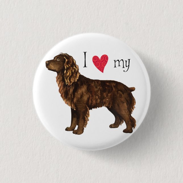 I Love my Boykin Spaniel 3 Cm Round Badge (Front)