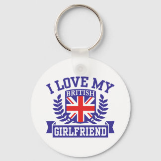 I Love My British Girlfriend Key Ring