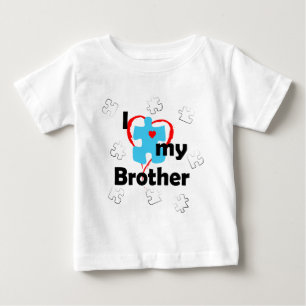 I Love My Brother - Autism Baby T-Shirt