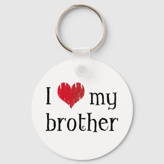 I love my brother key ring (Front)