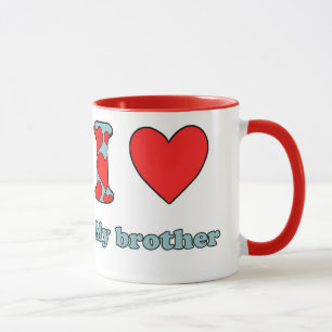I love my brother mug