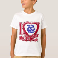 I Love My Brother red heart - photo