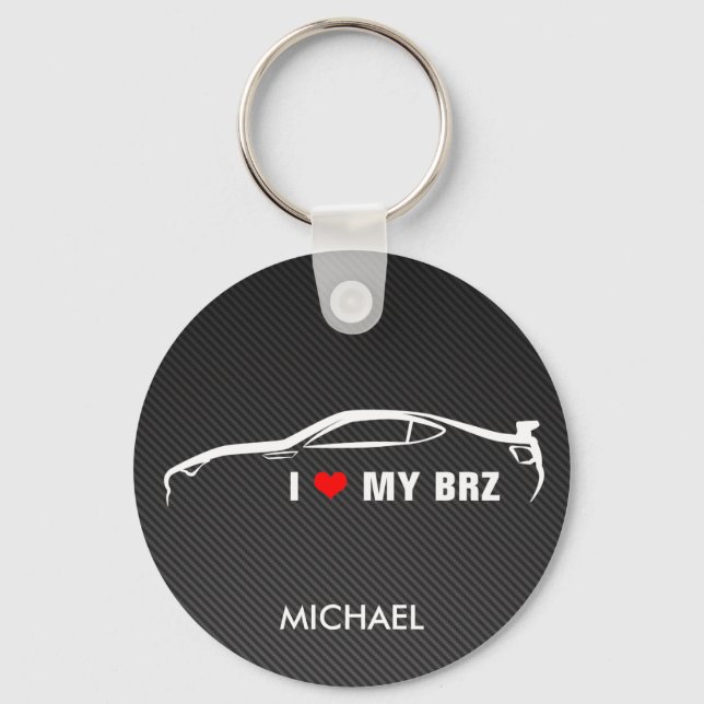 I Love My BRZ Key Ring (Front)