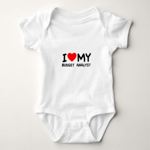 I love my budget analyst baby bodysuit