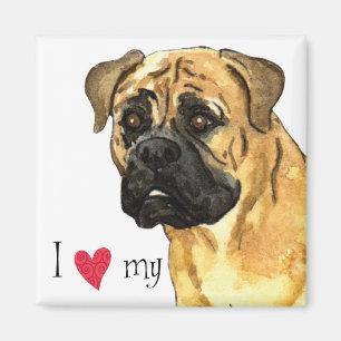I Love my Bullmastiff Magnet