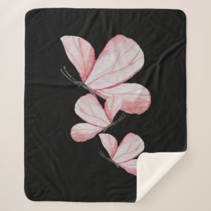 I Love My Butterfly Gifts Sherpa Blanket