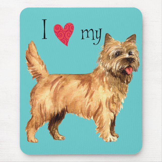 I Love my Cairn Terrier Mouse Pad (Front)