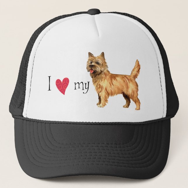 I Love my Cairn Terrier Trucker Hat (Front)