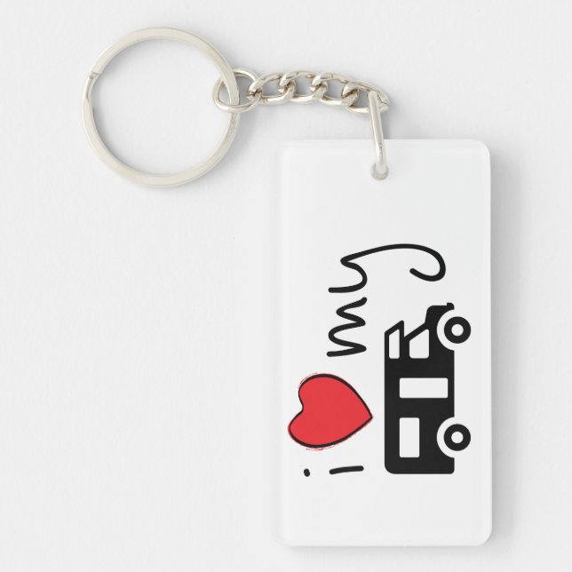 I love my camper. I love my camper. Holiday Key Ring (Front)