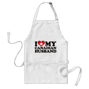 I Love My Canadian Husband Standard Apron