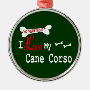 I Love My Cane Corso Metal Tree Decoration