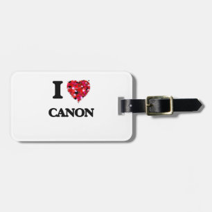 I Love My CANON Luggage Tag