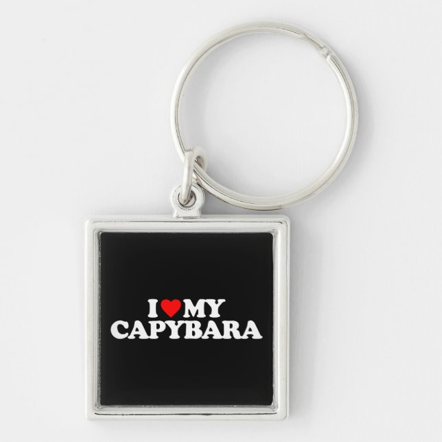 I LOVE MY CAPYBARA KEY RING (Front)