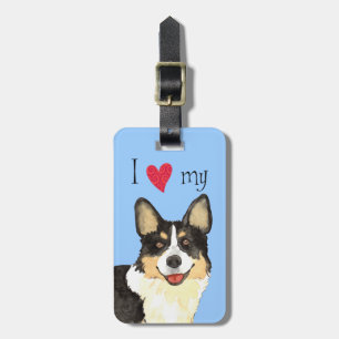 I Love my Cardigan Welsh Corgi Luggage Tag