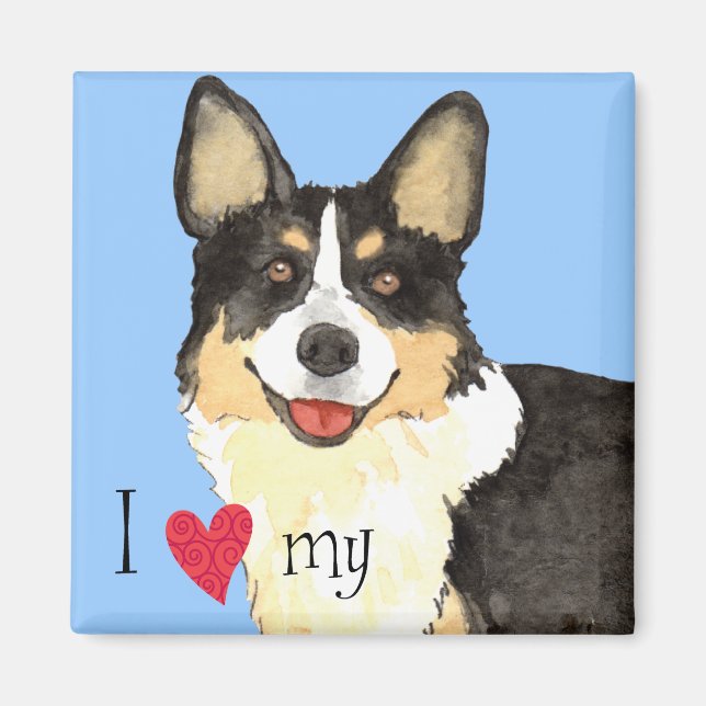 I Love my Cardigan Welsh Corgi Magnet (Front)