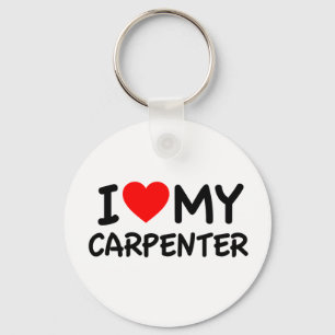 I Love my Carpenter Key Ring