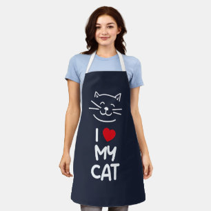 I love my cat apron