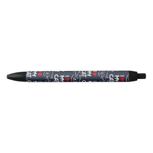I love my cat black ink pen