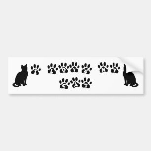 I Love My Cat--Black Text Bumper Sticker