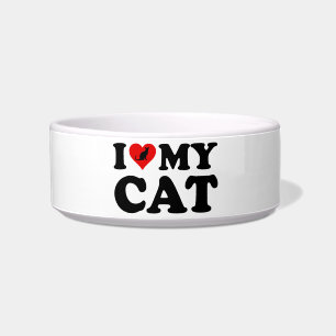 I Love My Cat Bowl