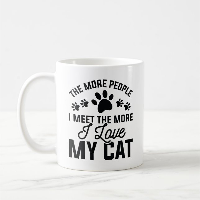 I Love My Cat Coffee Mug (Left)