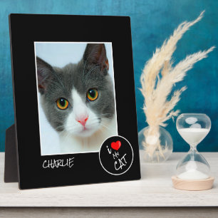 I Love My Cat, Custom Photo – Pet Lovers Plaque