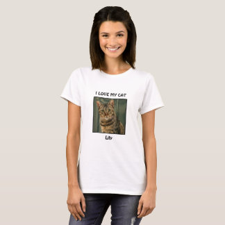 I Love My Cat Custom T-Shirt