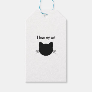 I love my cat gift tags
