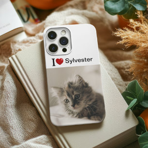 I Love My Cat personalised photo iPhone 13 Case
