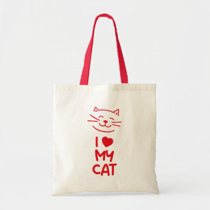 I love my cat tote bag
