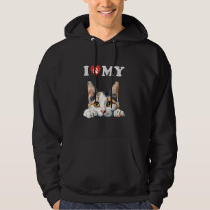I Love My Cat Turkish Van Kitten Funny Cat Lover M Hoodie