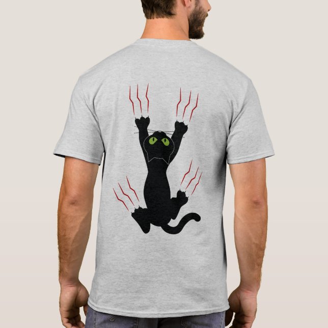 I Love My Cat, Two-sided Print T-Shirt (Back)
