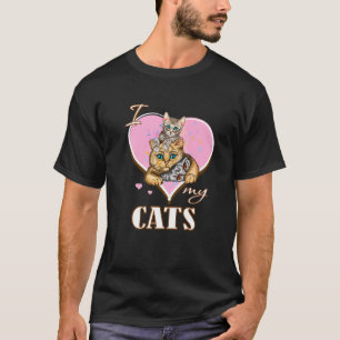 I love my cats fan T-Shirt