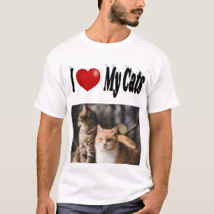 I Love My Cats Photo T-Shirt