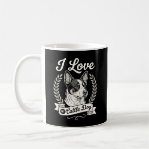 I Love My Cattle Dog Vintage Dog Lover Coffee Mug