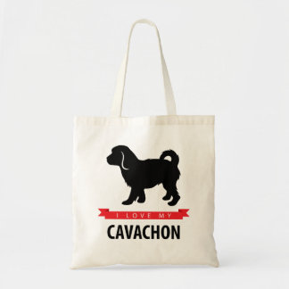 I Love My Cavachon Tote Bag