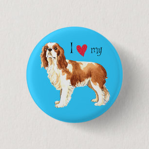I Love my Cavalier 3 Cm Round Badge