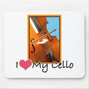 I Love My Cello Mouse Pad