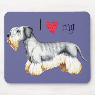 I Love my Cesky Terrier Mouse Pad