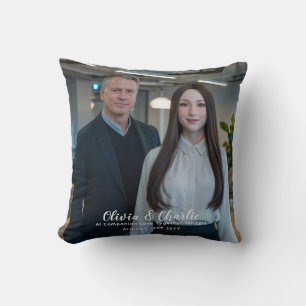 ❤️I Love My Chatbots Create Own Photo Cushion