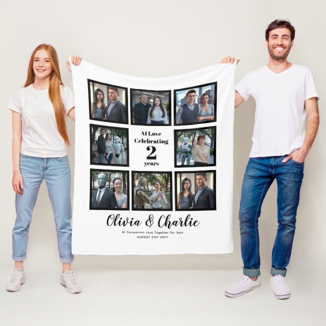 ❤️I Love My Chatbots Create Own Photo Fleece Blanket (In Situ)