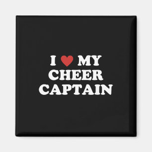 I Love My Cheer Captain, Cheerleading Mum Dad Magnet
