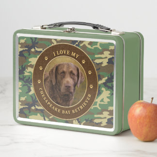 I Love My Chesapeake Bay Retriever Cammo Lunchbox