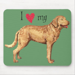 I Love my Chesapeake Bay Retriever Mouse Pad