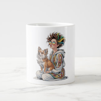 i love my chihuahua large coffee mug