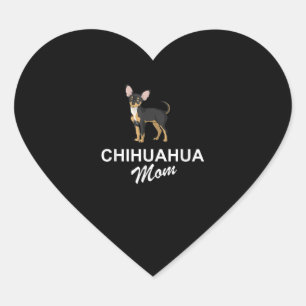 I Love My Chihuahua Lover Giftidea  Chiwawa Mum Heart Sticker