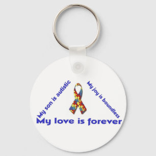 I love my child with autism - unique keychain desi
