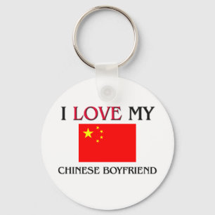 I Love My Chinese Boyfriend Key Ring