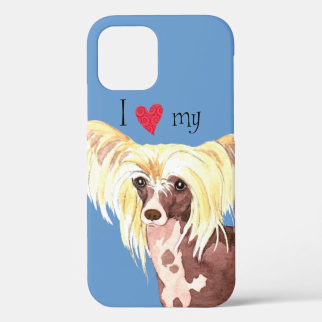 I Love my Chinese Crested Case-Mate iPhone Case (Back)