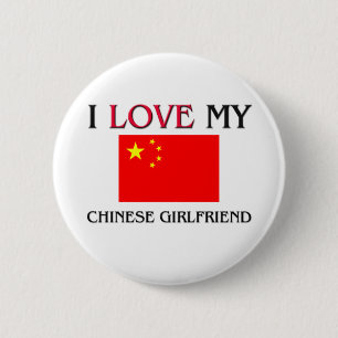 I Love My Chinese Girlfriend 6 Cm Round Badge